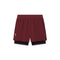 1028. Aerotex™ Bonded 7" Liner Short - Crimson