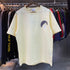 Rhude T-shirts Black Moon Print Loose Casual Short Sleeve Men and Women