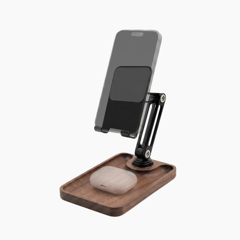 SuperWood™ Phone Stand: Storage