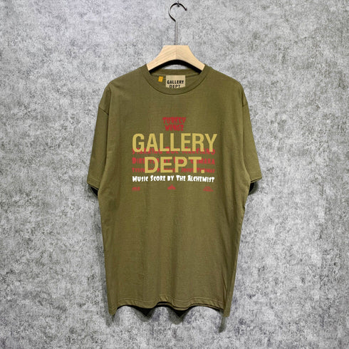 Gallery Dept T Shirt Retro Printed Loose Short-Sleeved Shirt