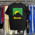 Rhude T-shirts Sunset Classic Print Cotton Casual Short Sleeve Men and Women