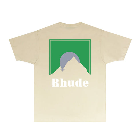 Rhude T-shirts Printed Trendy Pure Cotton