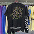 Godspeed T-shirts Guitar Skull Denim Print Casual Crew Neck Short Sleeve Men and Women