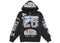 Supreme Warriors Applique Zip Up Hooded Sweatshirt Black