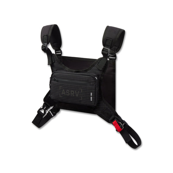 0634. Waterproof Cordura® Conditioning Chest Pack - Black "Grid"