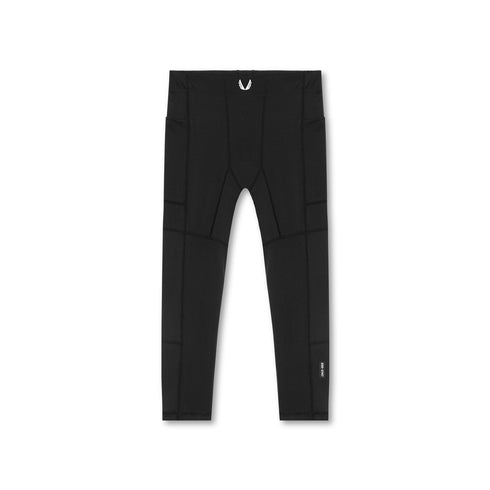 0747. WarpFlexx® Side Pocket 3/4-Length Legging - Black