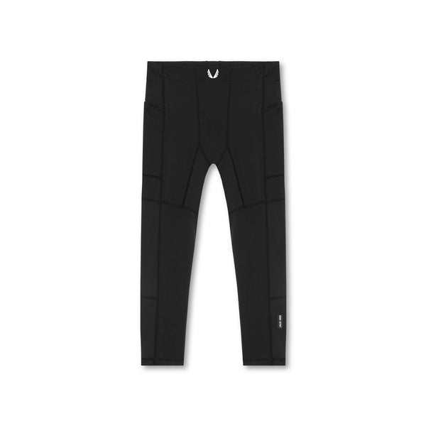 0747. WarpFlexx® Side Pocket 3/4-Length Legging - Black