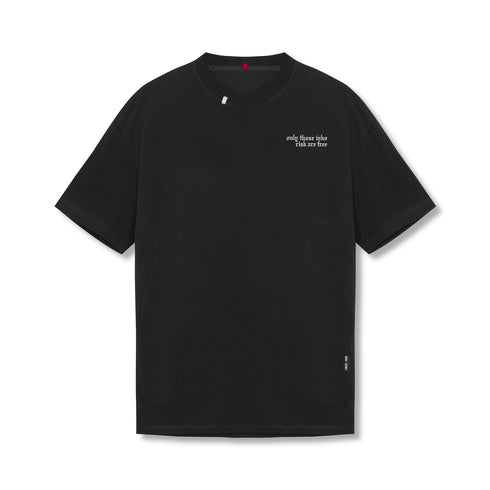0797. Tech Essential™ Relaxed Tee - Black "Brush Wings/ASRV"