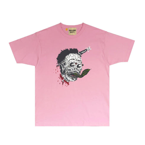 Gallery Dept T Shirt Retro Printed Loose Short-Sleeved Shirt