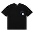 Rhude T-shirts Moonlight Blue Printed Cotton Casual Short Sleeve Men and Women