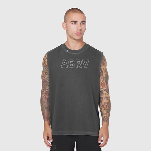0807. Tech Essential™ Relaxed Cutoff - Faded Grey "Outline"