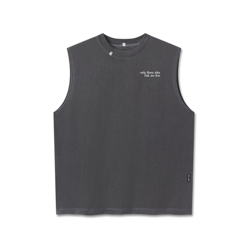 0807. Tech Essential™ Relaxed Cutoff - Faded Grey "Eagle"