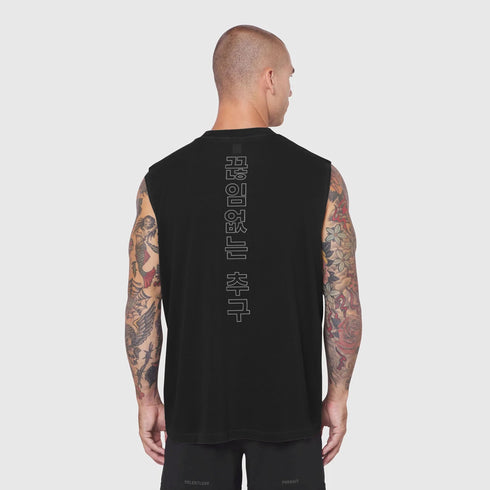 0807. Tech Essential™ Relaxed Cutoff - Black "RP Korean"