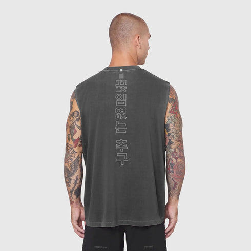 0807. Tech Essential™ Relaxed Cutoff - Faded Grey "RP Korean"