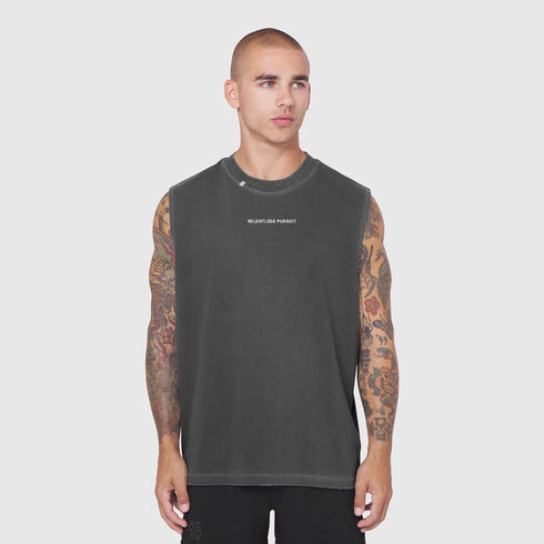0807. Tech Essential™ Relaxed Cutoff - Faded Grey "RP Korean"