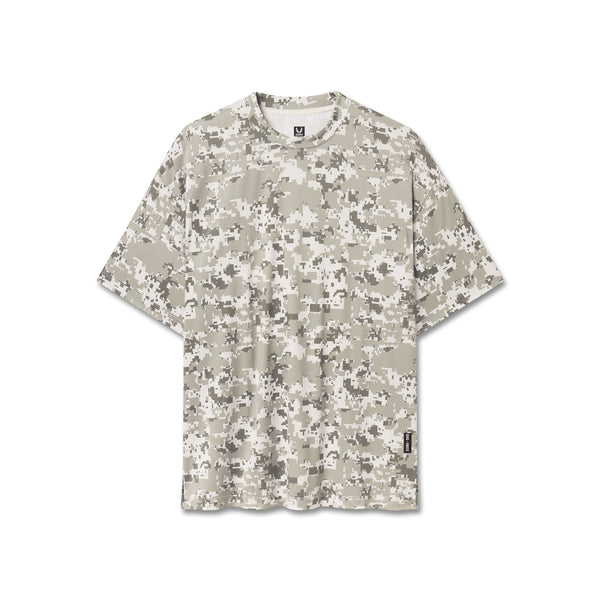 0822. AeroSilver® Oversized Tee - Digital Camo
