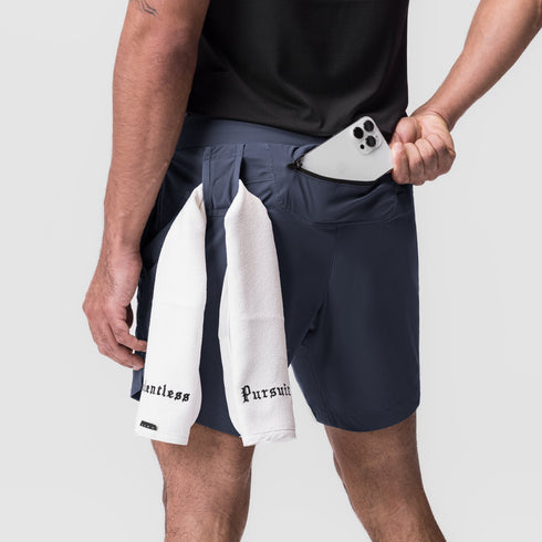0823. Tetra-Lite® 7" Linerless Short - Navy "Wings"