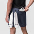 0823. Tetra-Lite® 7" Linerless Short - Navy "Wings"
