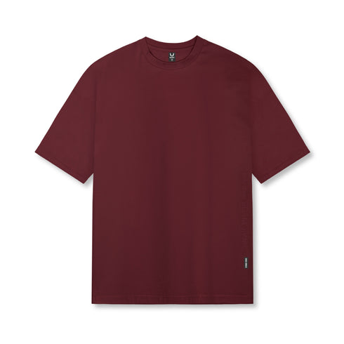 0824. Supima® Oversized Tee - Crimson