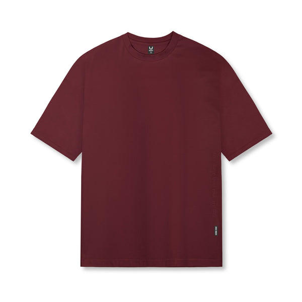 0824. Supima® Oversized Tee - Crimson