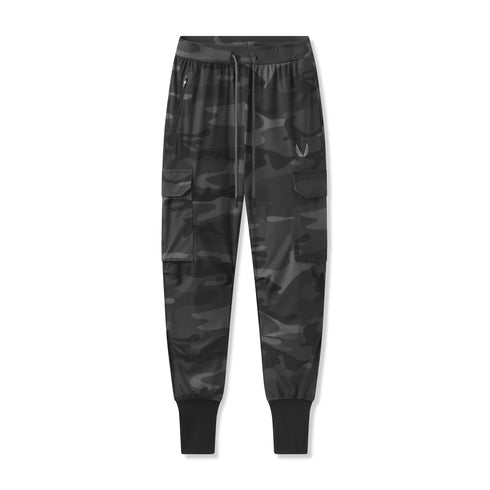 0825. Tetra-Lite® Cargo High Rib Jogger - Black Camo "Reflective"