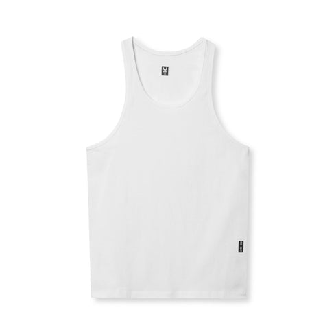 0847. CottonPlus™ Standard Slim Tank - White