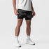 0865. Tetra-Lite® 5" Liner Short - Black Camo "Wings"/Black