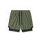 0865. Tetra-Lite® 5" Liner Short - Olive "Wings"/Black