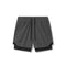 0865. Tetra-Lite® 5" Liner Short - Space Grey "Wings"/Black