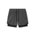 0865. Tetra-Lite® 5" Liner Short - Space Grey "Wings"/Black
