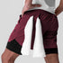 0865. Tetra-Lite® 5" Liner Short - Crimson "Wings"/Black
