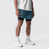 0866. Tetra-Lite® 7" Liner Short - Storm "Wings"/Black