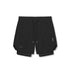 0866. Tetra-Lite® 7" Liner Short - Black "Black Wings"/Black