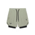 0866. Tetra-Lite® 7" Liner Short - Sage "Wings"/Black