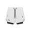 0866. Tetra-Lite® 7" Liner Short - White "Wings"/Black