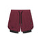 0866. Tetra-Lite® 7" Liner Short - Crimson "Wings"/Black