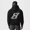 0874. Tech-Terry™ Zip Pocket Hoodie - Black "Infinite Mindset"