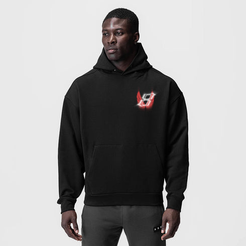 0874. Tech-Terry™ Zip Pocket Hoodie - Black "Infinite Mindset"