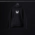 0874. Tech-Terry™ Zip Pocket Hoodie - Black "Motion Blur"