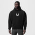 0874. Tech-Terry™ Zip Pocket Hoodie - Black "Motion Blur"