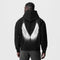 0874. Tech-Terry™ Zip Pocket Hoodie - Black "Signal Lost"