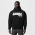 0874. Tech-Terry™ Zip Pocket Hoodie - Black "Signal Lost"