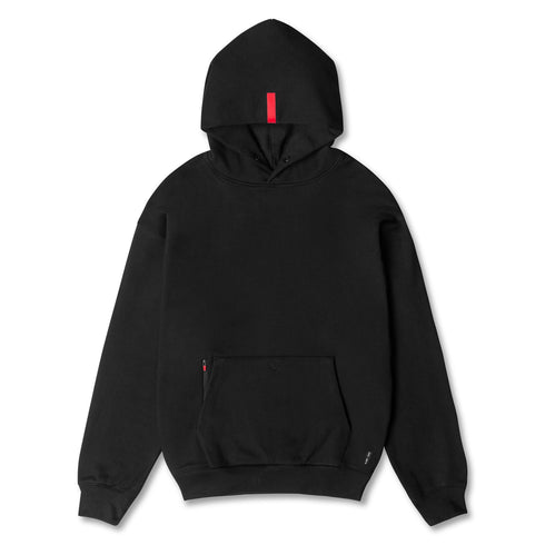 0874. Tech-Terry™ Zip Pocket Hoodie - Black/Black "OTWR"