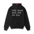 0874. Tech-Terry™ Zip Pocket Hoodie - Black/White "OTWR"