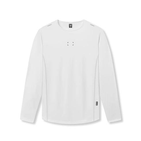0907. AeroSilver® Training Long Sleeve - White "Space Bracket"