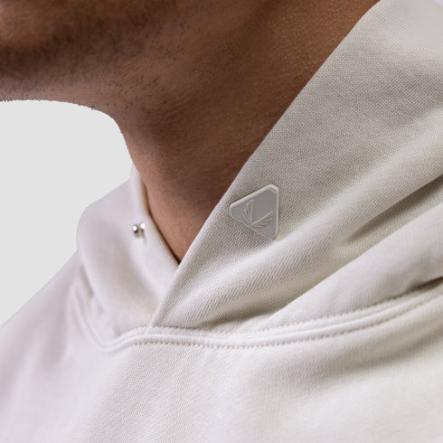 0920. Tech Essential™ Distressed Hoodie - Faded Stone