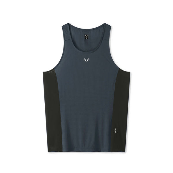 0949. Laser-Vent™ Singlet Tank - Navy/Black