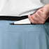 0953. Aerotex™ Hybrid Liner Short - Light Sky/Black