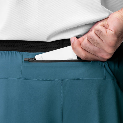 0953. Aerotex™ Hybrid Liner Short - Storm/Black