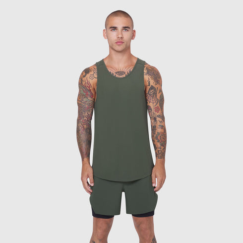 0960. Laser-Vent™ Tank Top - Olive